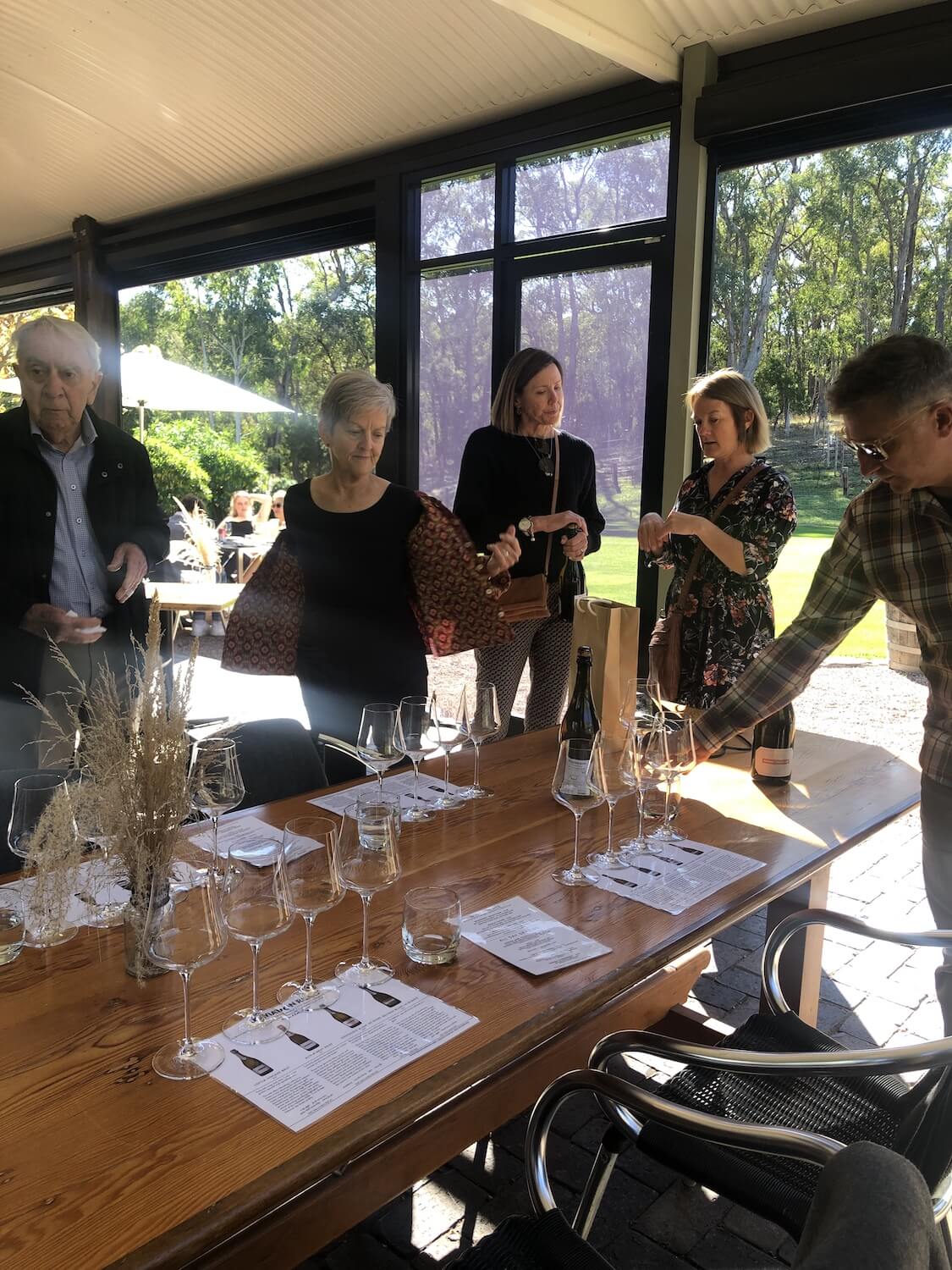 Deviation Road Winery Sparkling Wine group tasting during an Adelaide Hills wine tour hosted by Champagne Goddess